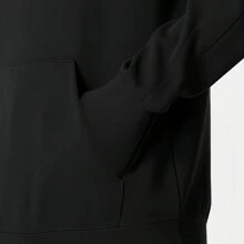 Puma 休闲宽松连帽长袖套头运动卫衣 - 黑色 - 查看 4