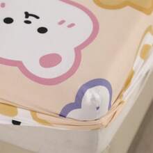 3 件套 100% 涤纶印花超细纤维床上用品套装，亲肤柔软卧室/酒店，包含 1 个床笠 + 2 个枕套（不含枕头）