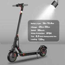 Cheap  N7PRO Electric Scooter Adults 36V 10.4Ah Escooter Long Range 19 Miles Lightweight Kick Scooter US Stock Black With Gift - 36V 10.4Ah 黑色 - 查看 1