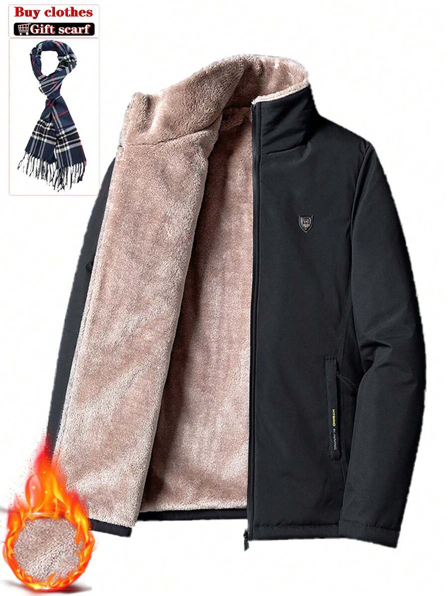 Casaco acolchoado para homens, inverno 2024, novo, grosso, quente, à prova de vento, casual, agasalho