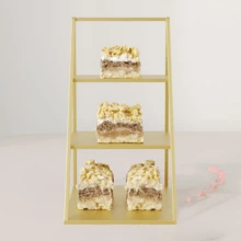 3-Layer Storage Rack Wrought Iron Cake Stand Dessert Stand Jewelry And Perfume Display Stand For Desktop - Multicolor - View 3