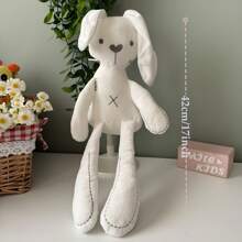 1 Peça Brinquedo de Pelúcia de Coelho Bordado Personalizado, Pode Bordar Texto, Nome, Aniversário, Logotipo, Presente Ideal para Dia dos Namorados, Aniversário, Cor de Bordado Personalizável, Textura Suave, Presente Surpresa, Coelho Elegante, Coelho Fofo, Presente para Pais, Namorada, Dia do Professor, Batizado, Festa, Halloween, Natal