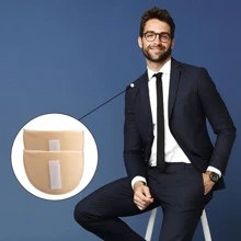 1 par de almohadillas para los hombros, ropa exterior, antideslizantes, forro de hombros de esponja, insertos reforzados, desmontables, almohadillas para los hombros sin costuras para mujeres