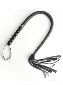 Látigo de caballo profesional de 95 cm - Mango de piel de PU suave, látigo, látigo de serpiente, látigo de entrenamiento, fusta tejida a mano, reutilizable, adecuado para entrenamiento, práctica y juegos al aire libre - Accesorio de equitación duradero, fácil de usar y portátil