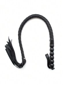 Látigo de caballo profesional de 95 cm - Mango de piel de PU suave, látigo, látigo de serpiente, látigo de entrenamiento, fusta tejida a mano, reutilizable, adecuado para entrenamiento, práctica y juegos al aire libre - Accesorio de equitación duradero, fácil de usar y portátil