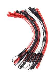 Látigo de caballo profesional de 95 cm - Mango de piel de PU suave, látigo, látigo de serpiente, látigo de entrenamiento, fusta tejida a mano, reutilizable, adecuado para entrenamiento, práctica y juegos al aire libre - Accesorio de equitación duradero, fácil de usar y portátil