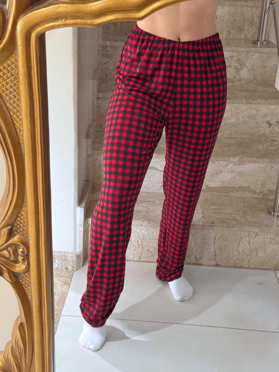 Women Sleep Bottoms - Rojo - Ver 1