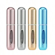 4pcs 5ml Portable Refillable Perfume Atomizer Spray Bottle Fragrance Pump With Travel Case
