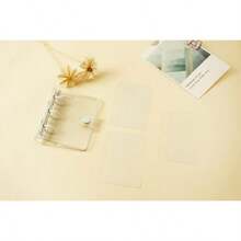 Student Mini 3-Ring Binder With PVC Transparent Cover, Portable Loose-Leaf Notebook Set - 3 Hole Pvc Binder - View 8