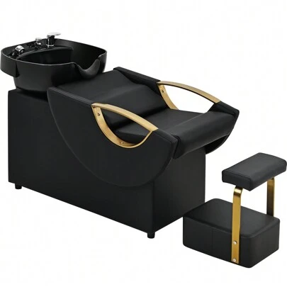 One -Piece Washing Bed, Dedicated To The Hair Salon, Can Adjust The Comfort Of The Bench, Beautiful And Practical Shape, Upgrade The Comfort Of The Head, Neck, Back, Legs,Suitable For Hairdressing Salons, Barber Shops, Etc.