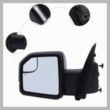 XIANXUS For F Ord F-150 2015-2018 Left LH Side - Black Adjustable Side View Mirror USA