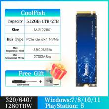 coolfish CoolFish SSD External Hard Drive 1T 2T 4T 512G Pcle Gen4*4 NVME M.2 Solid State Flash USB Drive Type-C For Laptop