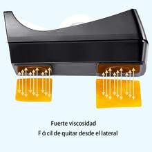 2 件装黑色 PVC 台式胶带切割器，带防滑底座，适用于办公室、家庭、学校 - 不含重型胶带卷架 - 办公用品/学校用品/家居用品、办公文具、学校文具 - 黑色 - 查看 3