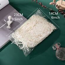 Gift Box Filler: Decorative Paper, Raffia Grass, For Christmas Gift Boxes, Candy Boxes, Fruit Boxes, Decorations - White - View 4