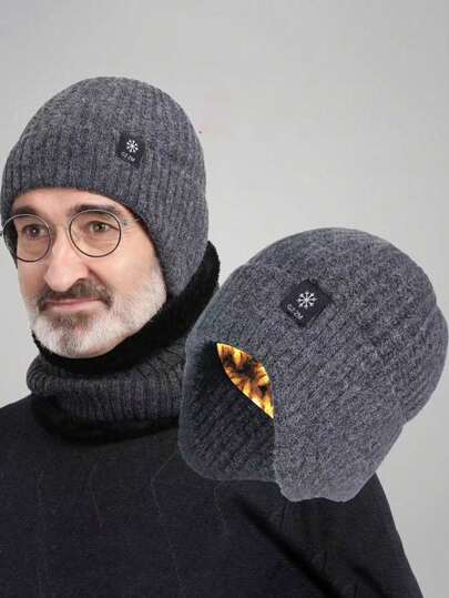 Winter Knit Velvet Thickened Warm Ear Protection Hat And Cycling Cold-Proof Knitted Hat For Men Women Outdoor Beanie Fall Outfit