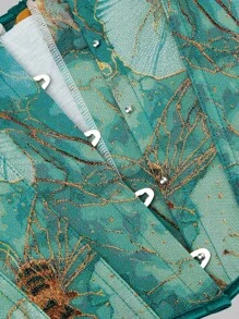 1 pezzo Nuova primavera donna stile vintage palazzo aderente corpetto corsetto top con grafica jacquard a tema ape, Camisole crop snellente da indossare come outerwear, adatto per outfit vacanzieri