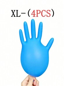 30/60/100 只/袋粉色、白色、蓝色、紫色、黑色一次性丁腈手套，非常适合厨房、洗碗、清洁、美容院、染发、酒店、防水、清洁、洗衣、以及水产养殖食品加工家庭清洁日常使用和 DIY 树脂制作工具，不含乳胶、无粉、厨房、浴室、家庭、家居用品