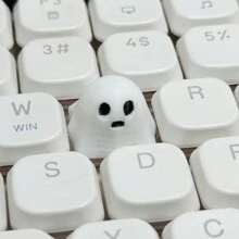 1pc Teclado Mecânico Keycap, Estilo Fantasma, Altura OEM, Material ABS, Tecla ESC Substituível, Acessório de Computador DIY Bonito Presente