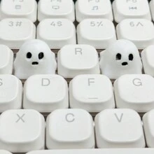 1pc Teclado Mecânico Keycap, Estilo Fantasma, Altura OEM, Material ABS, Tecla ESC Substituível, Acessório de Computador DIY Bonito Presente