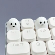 1pc Teclado Mecânico Keycap, Estilo Fantasma, Altura OEM, Material ABS, Tecla ESC Substituível, Acessório de Computador DIY Bonito Presente