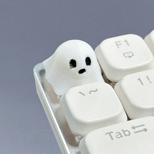 1pc Teclado Mecânico Keycap, Estilo Fantasma, Altura OEM, Material ABS, Tecla ESC Substituível, Acessório de Computador DIY Bonito Presente