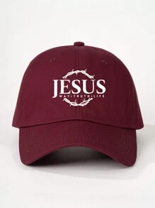 1pc Printed "JESUS" Adjustable Baseball Cap, Outdoor Sunscreen Casual Hat Suitable For Travel, Beach, Holiday, Y2K Style For Young People - Baseball Cap - View 6