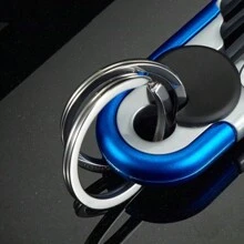 1pc Men's Business Car Key Chain Double Ring Keychain Creative Anti-Lost Key Chain Car Universal Lock Chain Pendant Car Accessories Bag Charm School Cute Goth Y2k - Multicolor - View 6