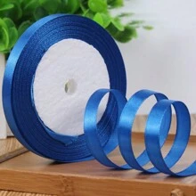 1pc Ribbon DIY Handmade Rose Hair Clip, 1cm/2cm Width 22m Length Satin Ribbon, Cake Candy Box Packaging Decoration Ribbon, Wedding Supplies - Multicolor - View 35