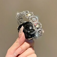 Advanced Diamond Bracelet Strap Compatible With 38/40/41/42/44/45/46/49mm, Compatible With Apple Watch Strap Ultra/Se10/9/8/7/6/5/4/3/2/1 - White Diamond Silver - View 2