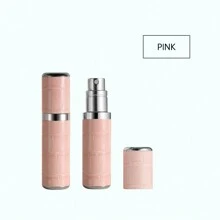 1pc Louischanzl 5ml Premium Leather Sealed Mini Travel Refillable Perfume Atomizer Bottle With Bottom Filling Valve