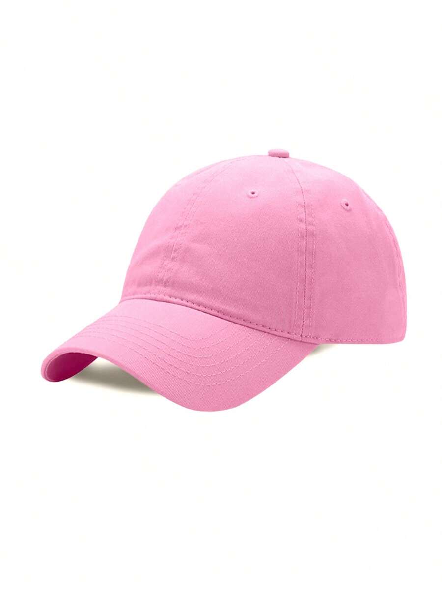 Men's Casual Pure Color Baseball Cap - Rosa - 查看 1