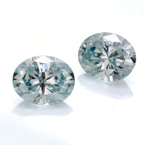 1pc High Quality Moissanite Asymmetric Egg-Shaped Green Loose Rhinestone, VVS Clarity, For Jewelry Making And Decoration