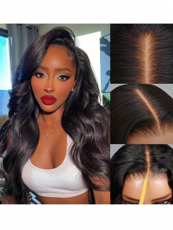 5x5 Glueless Wig Human Hair 150% Density Lace Front Wigs Human Hair For Women Wear And Go Pre Cut Body Wave Lace Closure Wigs For Beginner