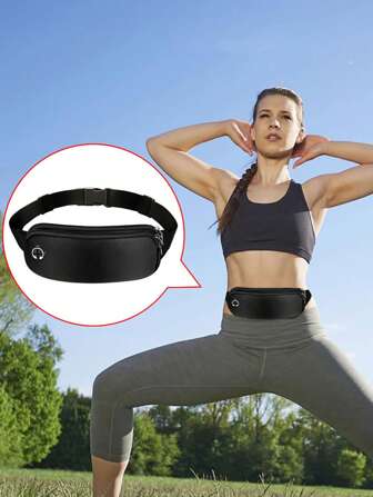 1pc Mobile Phone Storage Waist Pack Fitness Running Belt Hiking Men And Women Double Pocket Waist Pack, Casual Sports Lightweight Chest Bag Outdoor Running Shoulder Crossbody Bag, Minimalist Waist Pack Perfect For Outdoor Travel Sports, Cycling, Lightweight, Portable Waterproof Mobile Phone Cash Register Bag Multifunctional Large Capacity Sports Bag Sport Bag Holiday Travel Bag Tote Bag Camping