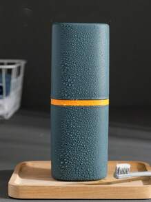 Toothbrush Travel Case Toothbrush Holder Toothbrush Cup Mouthwash Cup Portable Toothbrush Holder With Cup Toothpaste Organizer, Portable Wash Mouthwash Cup Plastic Home Hotel Toothbrush Holder Bathroom Accessory Storage Cup For Camping, Bathroom, Travel, School And Business Home Bathroom Decor Summer Back To School