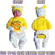 Ropa para muñecas Reborn de 17 a 23 pulgadas, accesorios de ropa para muñecas de 17 a 23 pulgadas, ropa para bebés[Juego de 6 piezas Little Lion]Regalos navideños para niños Navidad - Multicolor - Ver 3