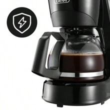 Gevi 4 Cups Small Coffee Maker, Compact Coffee Machine With Reusable Filter, Warming Plate And Coffee Pot For Home And Office - Black - View 10