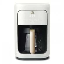 Beautiful 14-Cup Programmable Drip Coffee Maker With Touch-Activated Display, White Icing By Drew Barrymore - White - View 1