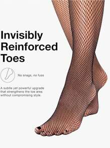 Goota Max 1 Pair Of Solid Color Fishnet Leggings, Bottoms For Women,Sexy Mesh Stockings, Women's Plaid Hollowed-Out Mesh Socks Girls With Empty Fishnet Bottom Stockings Love At First Find Summer Outfits For Women