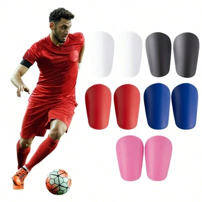 1 par Super Mini Football Shin Guards - Ultra kompakta fotbollsinsatser - Extremt små benskydd, lätta och bekväma, lämpliga för både män och kvinnor