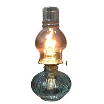 1 Gift Vintage Glass Oil Lamp Exquisite Base Four Claw Lamp Head Glass Fuel-Burning Lamp Decoration(Excluding Fuel),Home Decor ,Room Decor