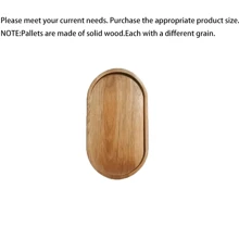 1/2 piezas, Bandeja de madera de acacia, bandejas rectangulares de madera maciza, bandejas ovaladas de madera, son perfectas para separar especias, aperitivos, té, platos principales y carnes, platos de servir