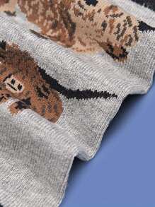 1 Pair Of Cartoon Printed Hosiery Comfortable Breathable Mid-Tube Socks Unisex Socks Suitable For Outdoor Sports Socks For All Seasons, Fall - Multicolor - View 4