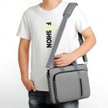15.6" Professional Laptop Notebook Case Sleeve Computer Shoulder Bag Pockets UK - Black - View 4