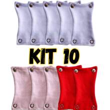 Kit 10 Extensores de body bebê 100% algodão diversas cores