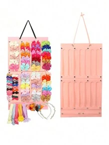 1 pezzo Borsa contenitore donna extra large per accessori per capelli come fermagli, fasce, scrunchies, organizer da appendere a parete, scatola per gioielli, adatta per uso quotidiano e custodia occhiali, ideale per feste di genere, compleanni, matrimoni e feste, il regalo perfetto per colleghi, amici e familiari, per il ritorno a scuola