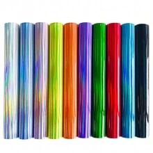 10 PCS PU Faux Leather Sheets (20x30cm) Smooth - Ideal For DIY Craft Projects, Earrings, Phone Cases, Hair Accessories, Rainbow Synthetic Leather Fabric Sheets For Creative Making - A4 20X30CM-10PCS - View 1