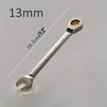 1 pezzo Chiave a cricchetto con testa fissa in cromo vanadio, chiave fissa, chiave combinata con unità inglesi e metriche, chiave a cricchetto con 72 denti a testa mobile, strumento di riparazione dadi, chiave ad anello aperta combinata, strumento manuale di riparazione, adatto per manutenzione auto, elettrodomestici, edilizia