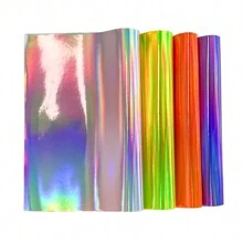 10 PCS PU Faux Leather Sheets (20x30cm) Smooth - Ideal For DIY Craft Projects, Earrings, Phone Cases, Hair Accessories, Rainbow Synthetic Leather Fabric Sheets For Creative Making - A4 20X30CM-10PCS - View 5
