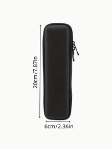1 pezzo Astuccio nero di grande capacità e semplice, scatola per articoli di cancelleria per studenti di scuola media/superiore o ragazze adolescenti, multifunzionale, stile giapponese/coreano, essenziale per il ritorno a scuola, regalo creativo per il Ringraziamento, Natale, compleanno, decorazione di Ognissanti Ritorno a scuola